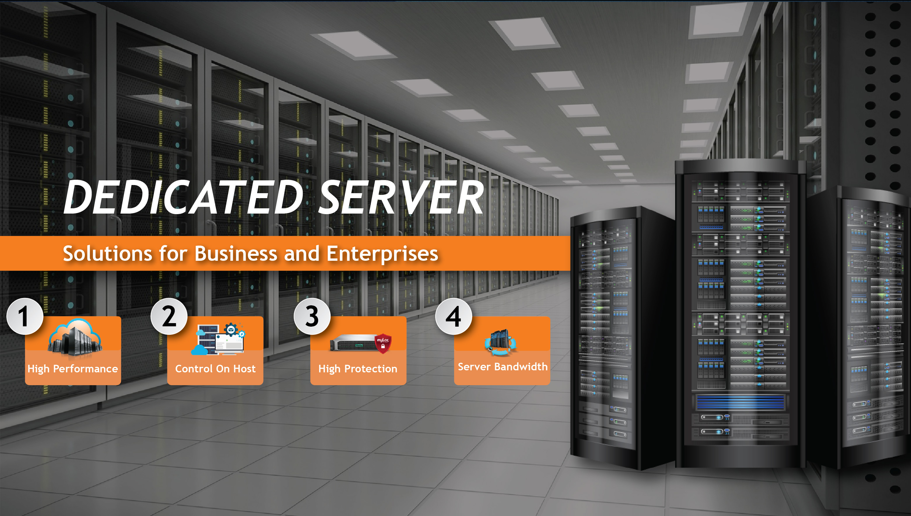 Dedicated Server Solutions for Business and Enterprises.